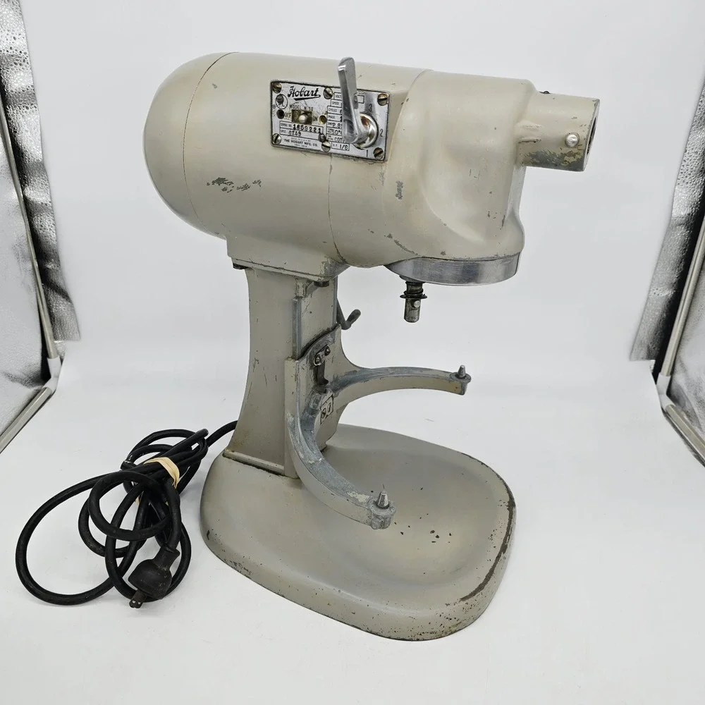 Hobart N50 Commercial Mixer 5 Quart Model N-50 Gray 3-Speed W/ Bowl Attachments